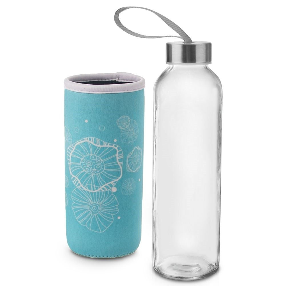 Thermal Glass Bottle with Metal Lid for Safe Drinks