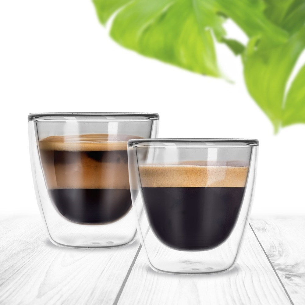 Thermal Glasses with Double Walls - 90 ml, Set of 2