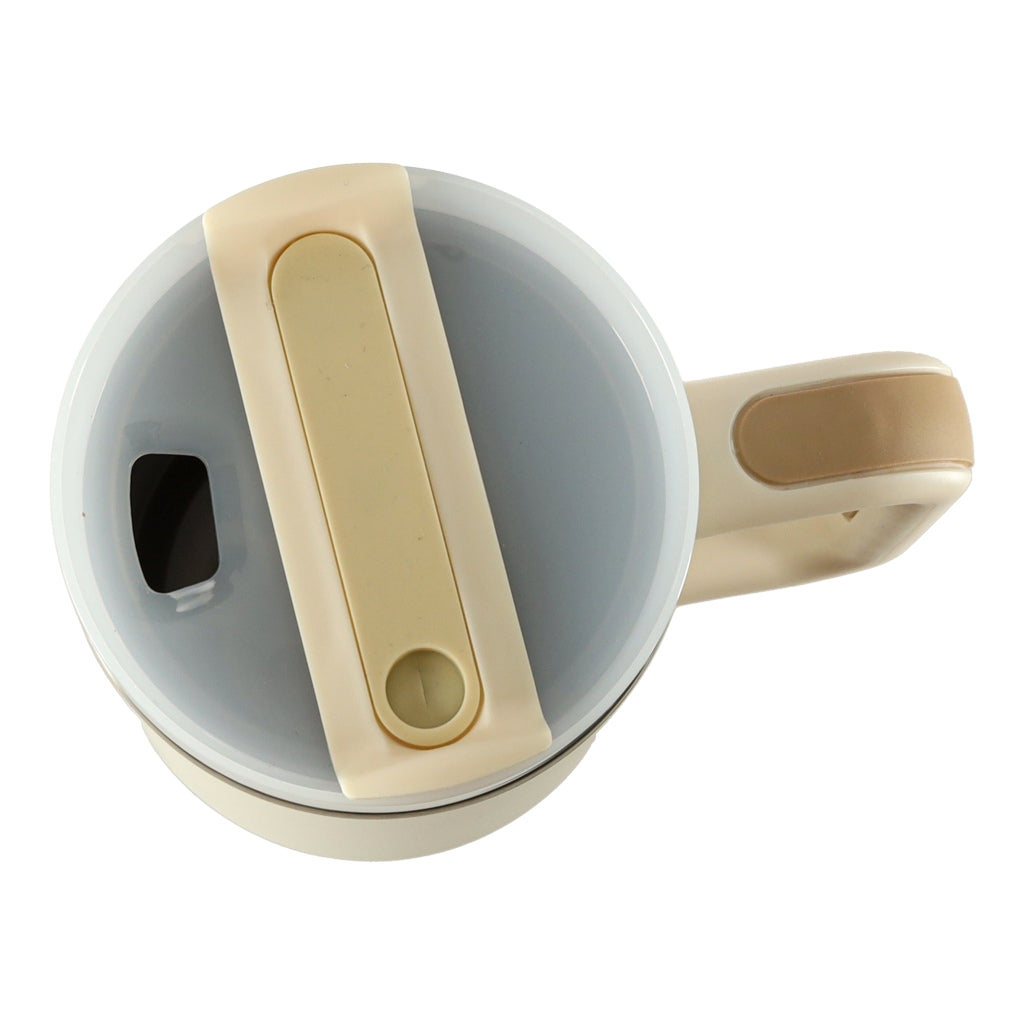 Thermal Mug with Straw & Handle, 1200ml, Cream