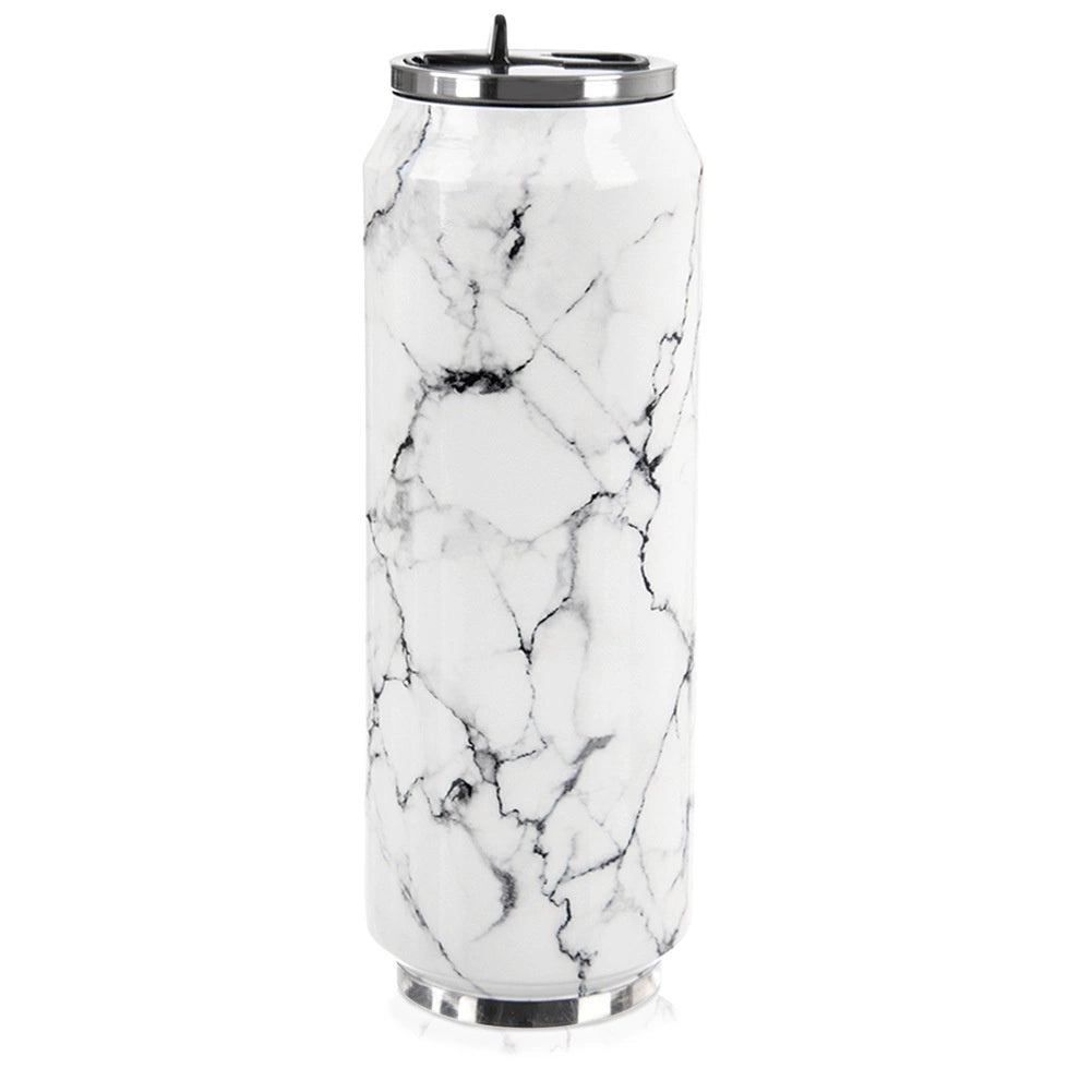 Thermal Travel Mug, Marble Design, 700ml, Stainless Steel