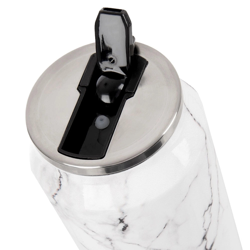 Thermal Travel Mug, Marble Design, 700ml, Stainless Steel