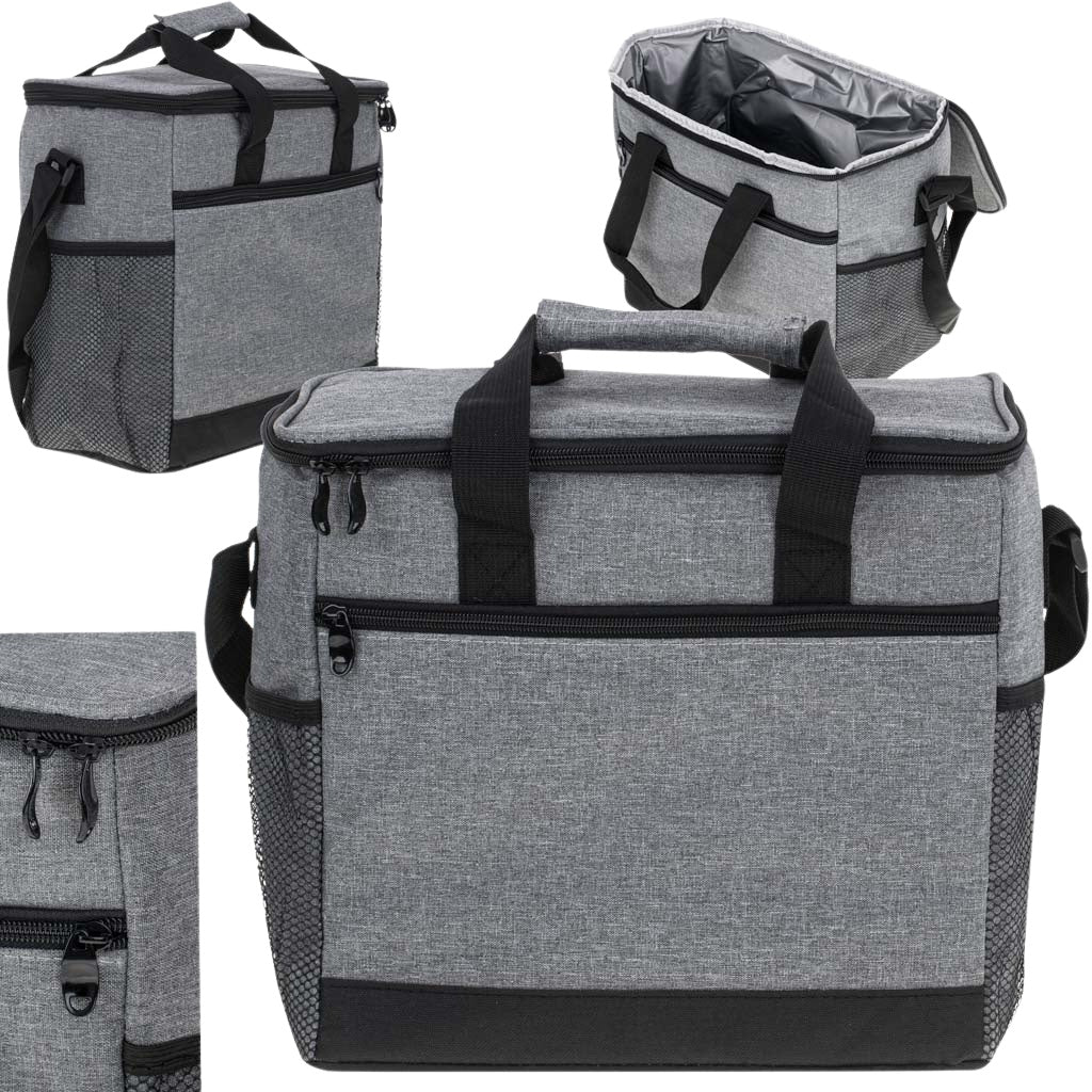 Thermal bag for lunch beach picnic 16L grey