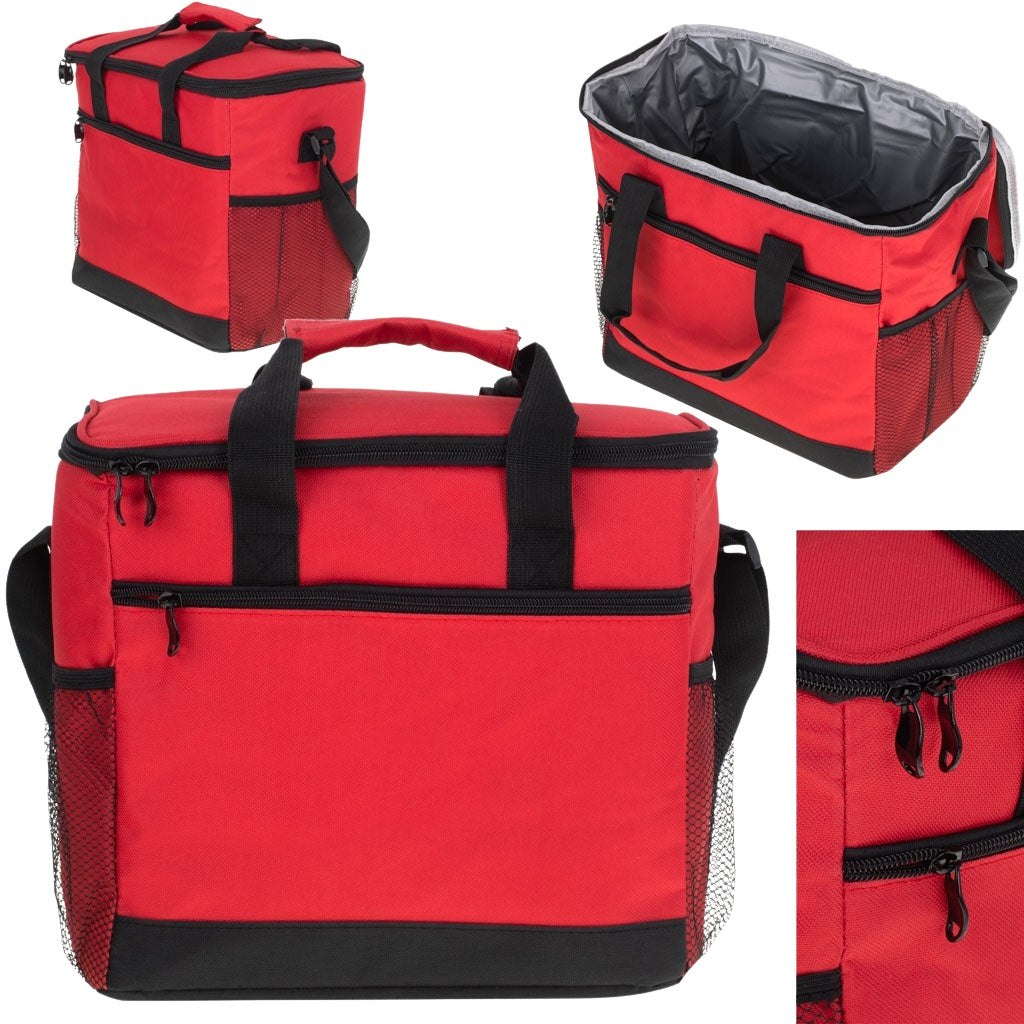 Thermal bag for lunch beach picnic 16L red