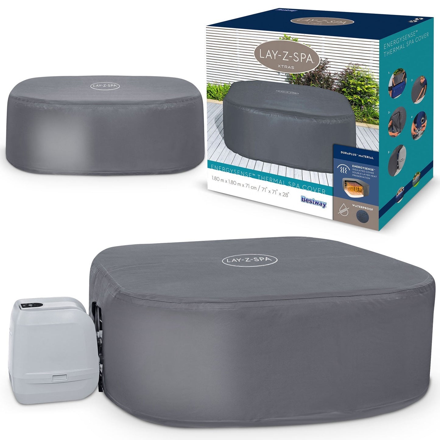 Thermal cover for SPA 180 x 180 x 71 cm Bestway 60319