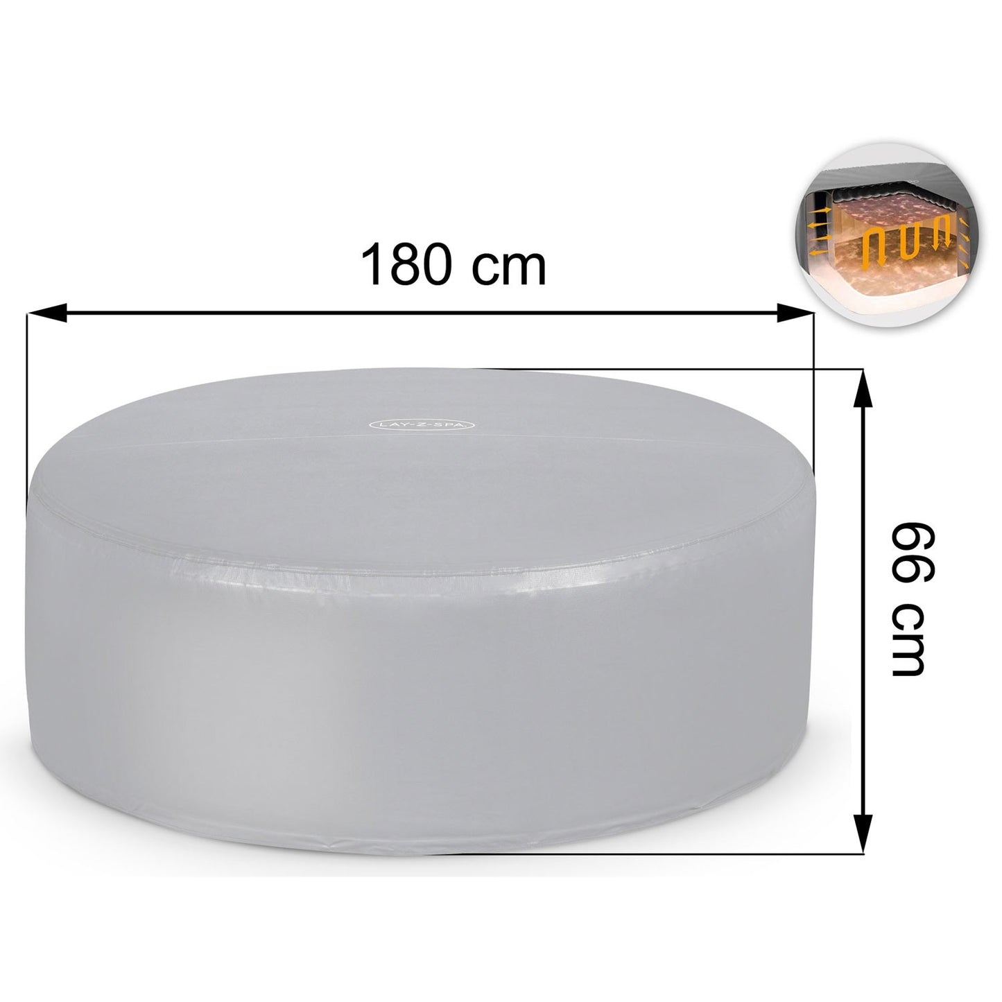 Thermal cover for SPA 180 x 66 cm Bestway 60317