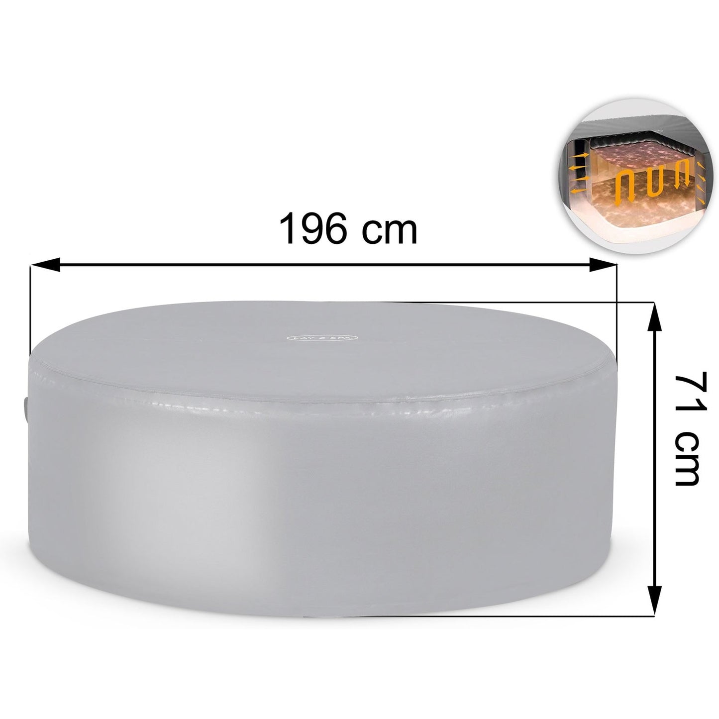 Thermal cover for SPA 196 x 71 cm Bestway 60318