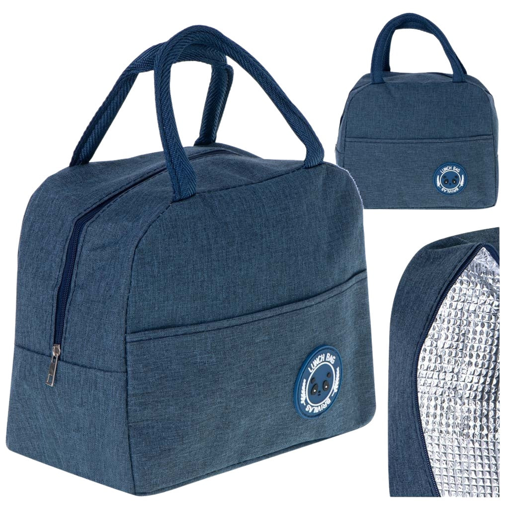 Thermal insulation bag breakfast lunch blue