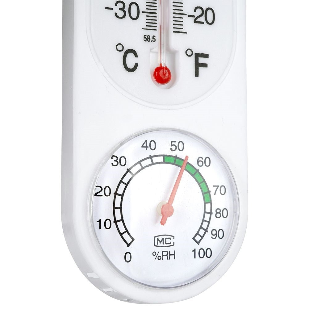 Thermometer with hygrometer for indoor and outdoor use