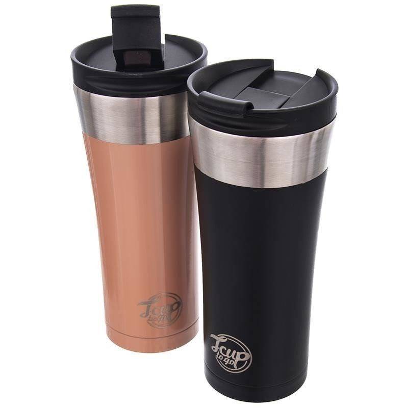 Thermo mug steel black 500 ml