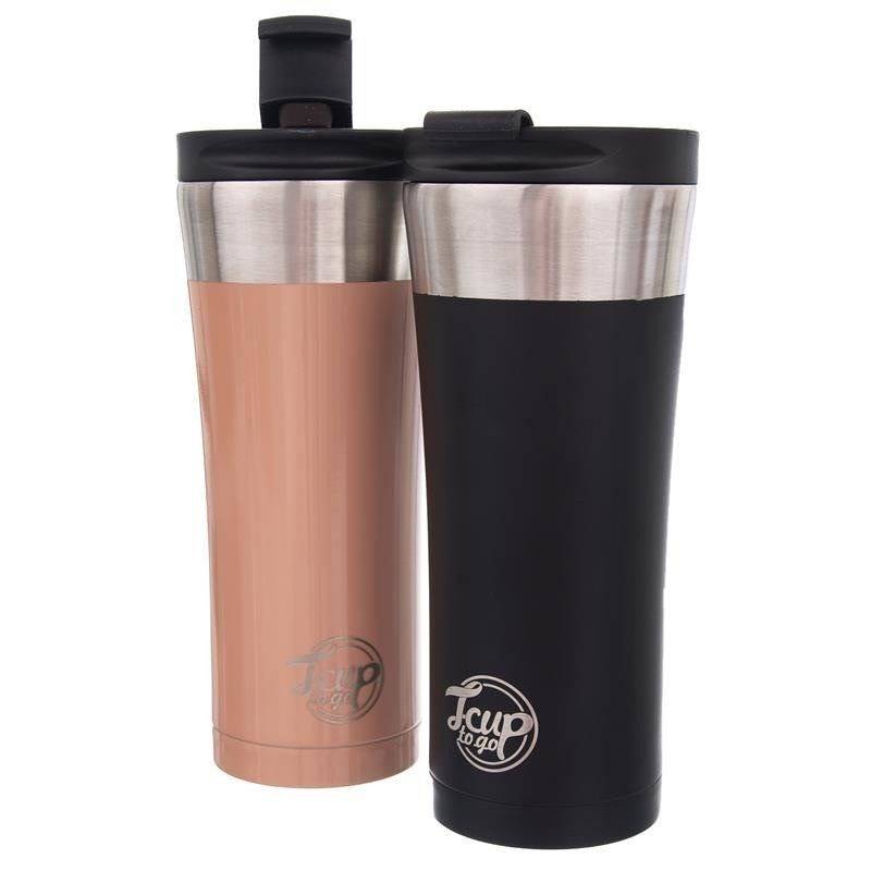Thermo mug steel black 500 ml