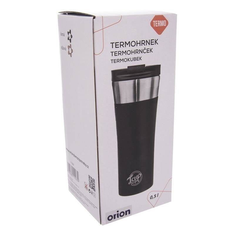 Thermo mug steel black 500 ml