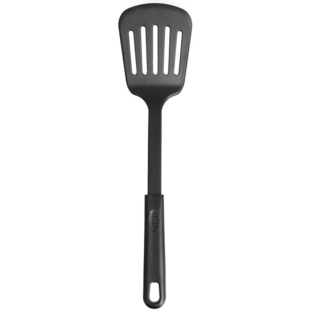Thermoplastic kitchen spatula openwork BLACKLINE 32 cm