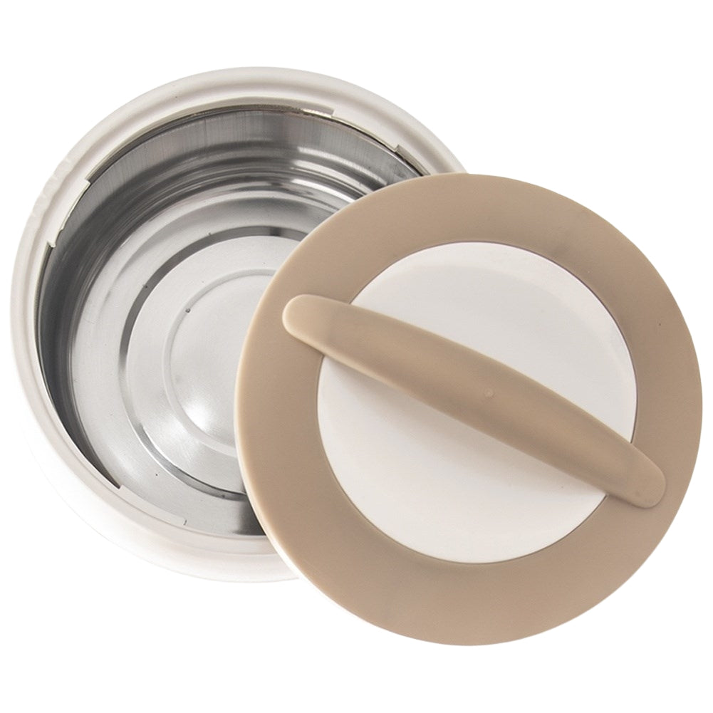 Thermos: Keep food warm for 2 hours, stainless steel inside