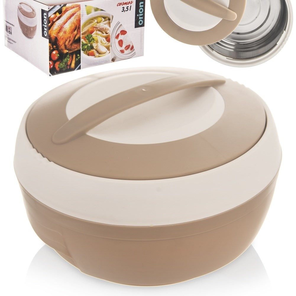 Thermos: Keep food warm for 2 hours, stainless steel inside