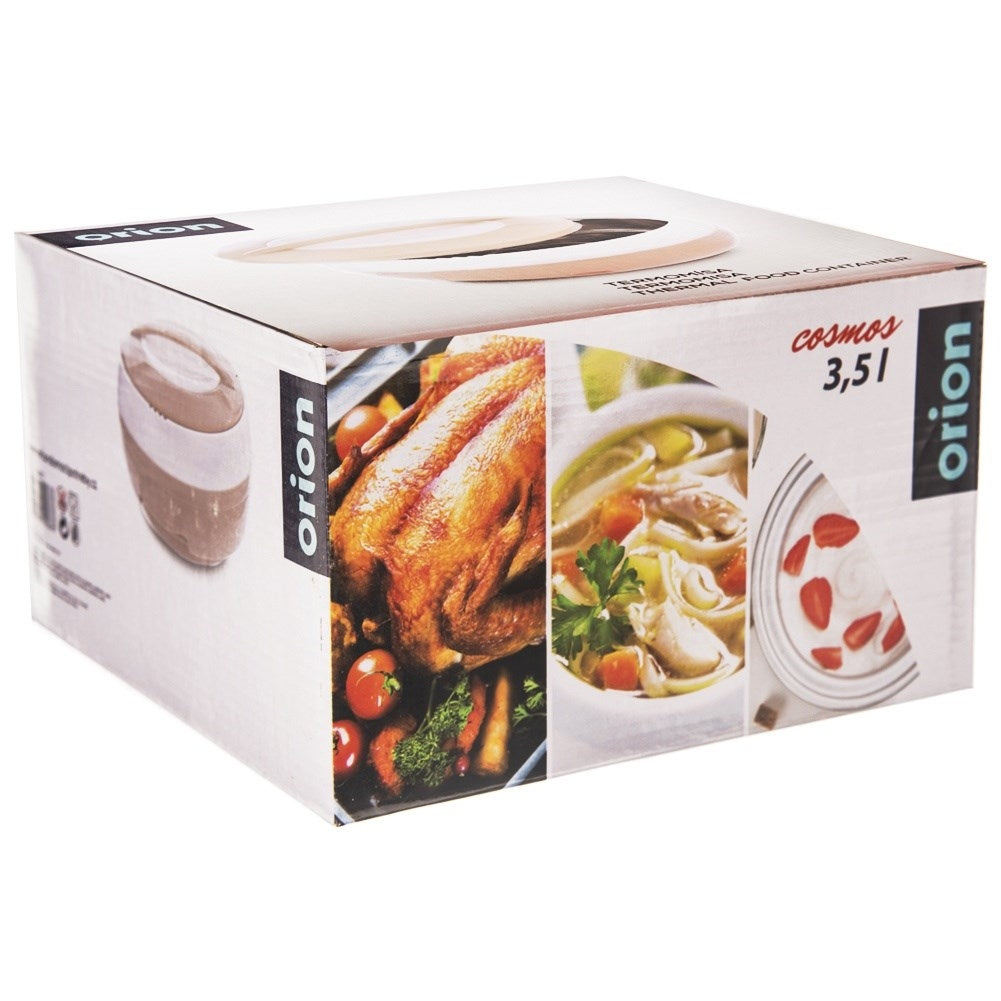 Thermos: Keep food warm for 2 hours, stainless steel inside