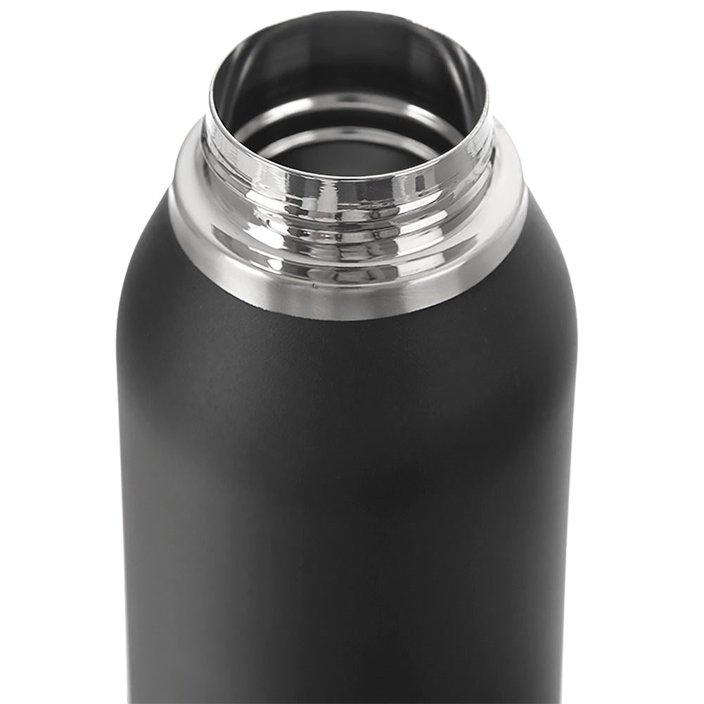 Thermos bottle in stainless steel for all drinksDiscover our high-quality thermos bottle made of stainless steel with a double wall to keep your drinks hot or cold for a long time. The bottle has a tight screw cap and a practical strap for easy transp