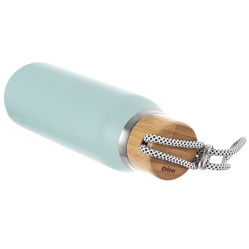 Thermos bottle in stainless steel with double wall and tight lid