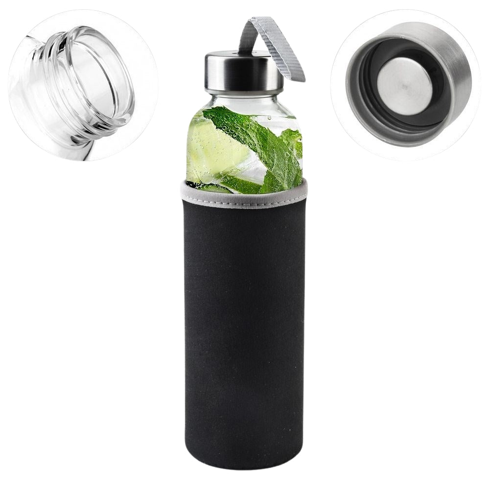 Thermos bottle with tight cap for drinks on the go