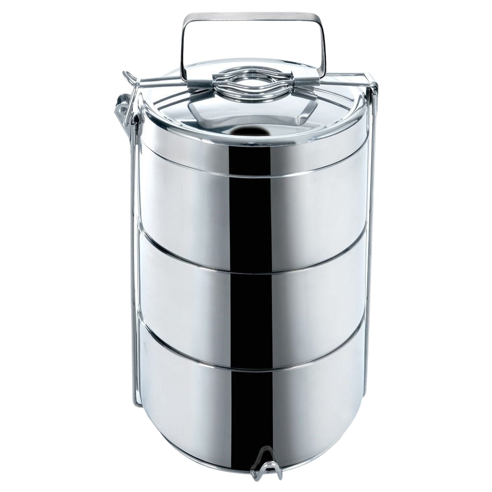 Thermos food box in stainless steel with three containers