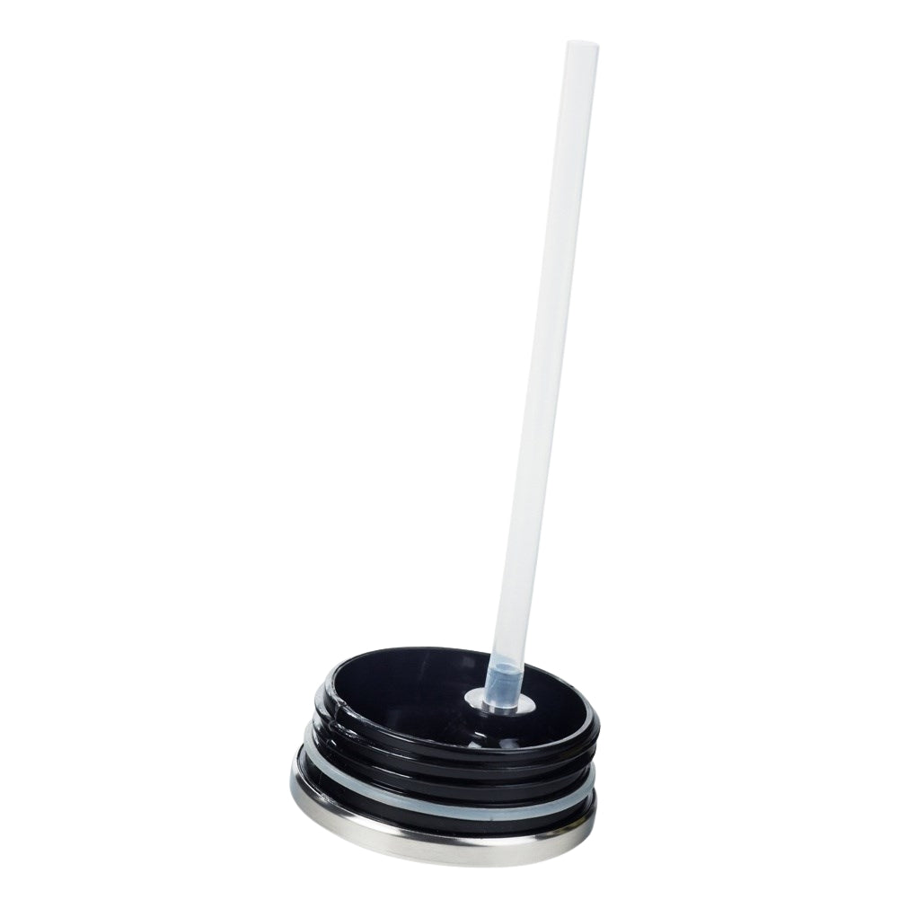 Thermos jar with spout and straw, keeps heat for 12 hours