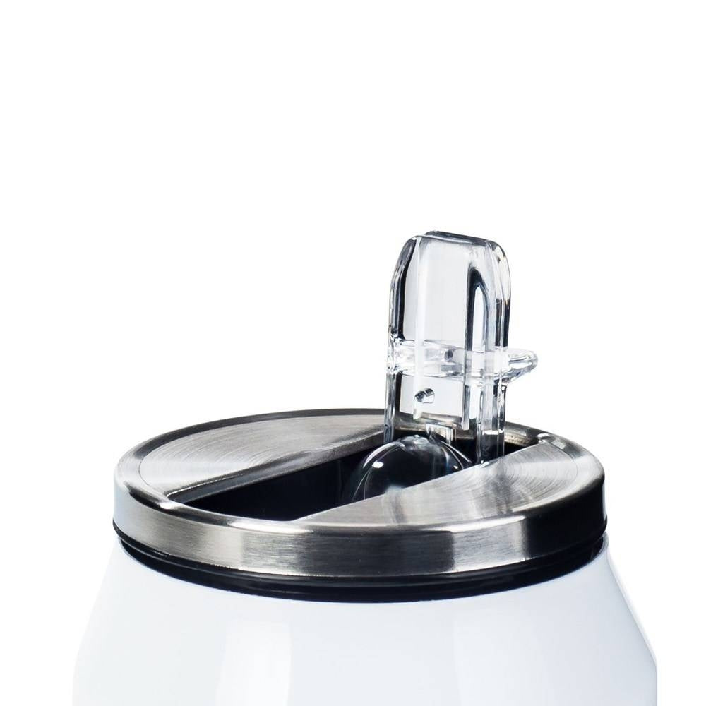 Thermos jar with spout and straw, keeps heat for 12 hours