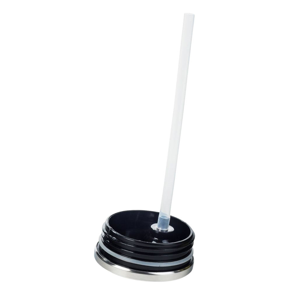 Thermos jar with spout and straw, keeps heat for 12 hours