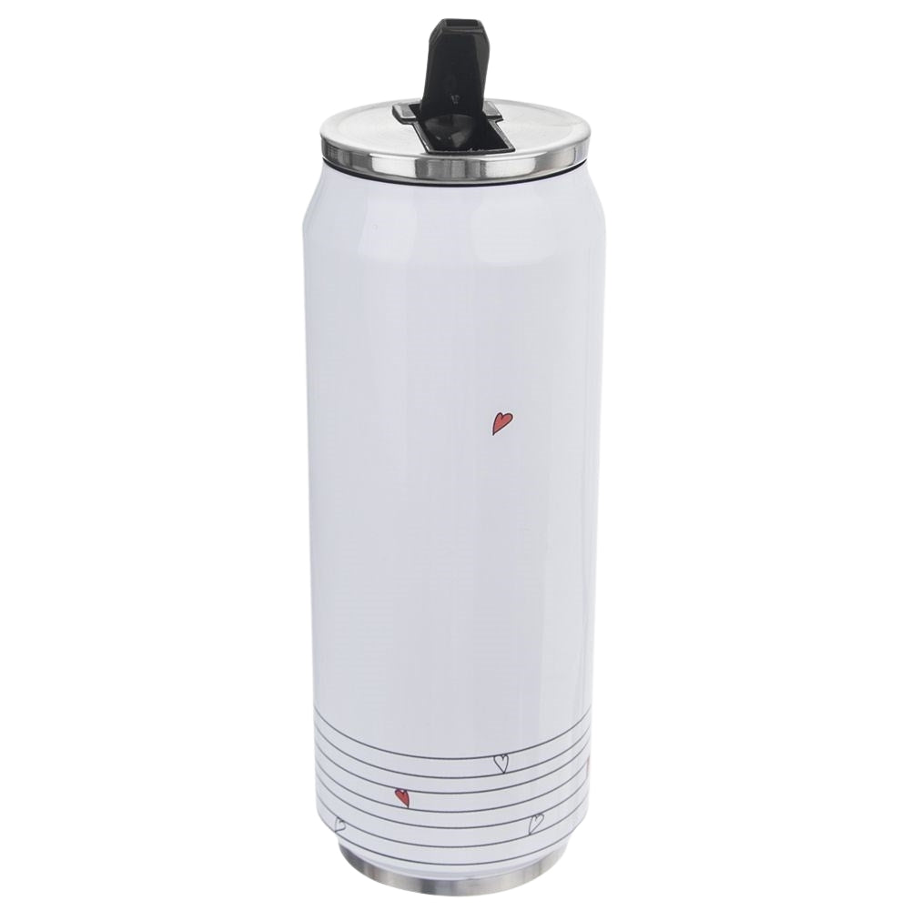 Thermos jar with spout and straw, keeps heat for 12 hours