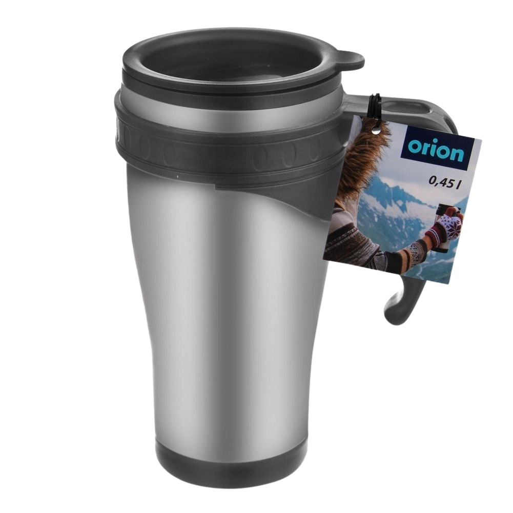 Thermos mug for Hot and Cold DrinksDiscover our high-quality thermos mug that is perfect for both hot and cold drinks. It has a lid with a silicone seal and a convenient opening for drinking. With its vacuum-insulated double wall, it keeps your drink