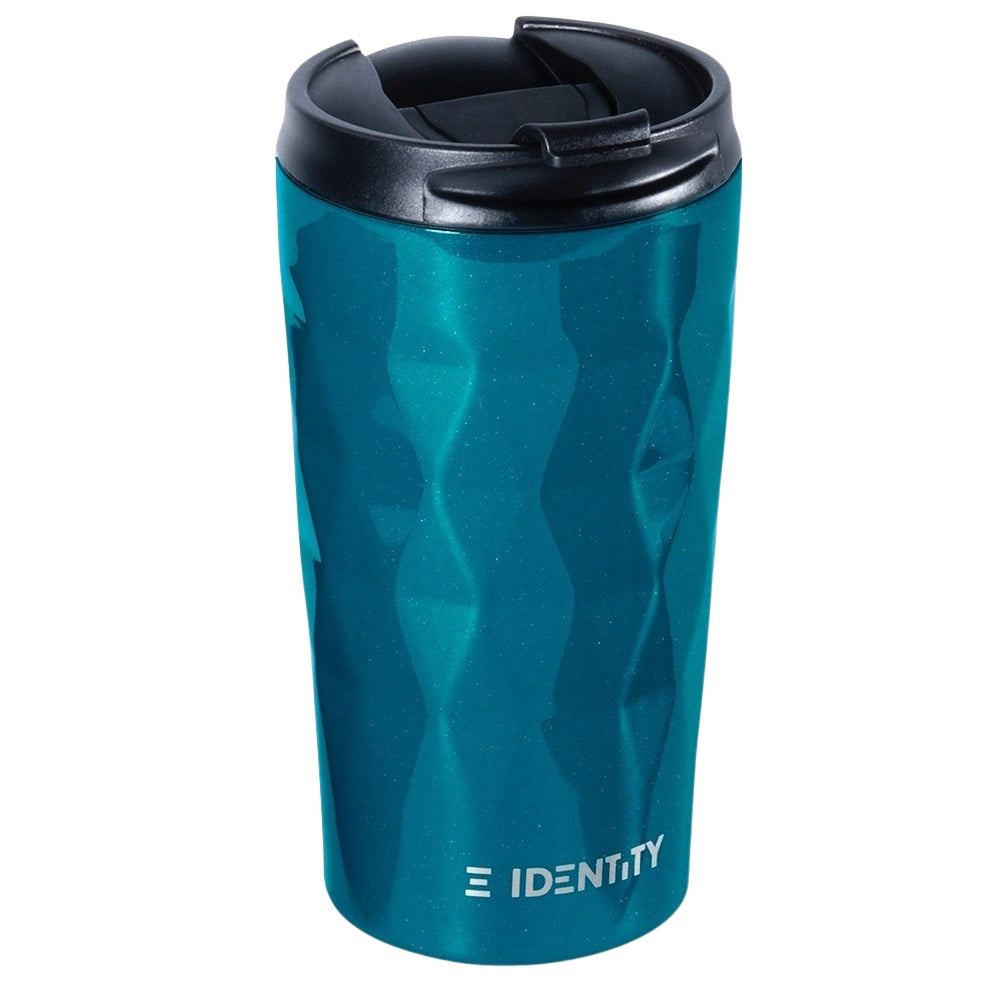 Thermos mug in matt turquoise for hot and cold drinks