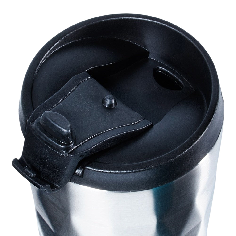 Thermos mug in matt turquoise for hot and cold drinks