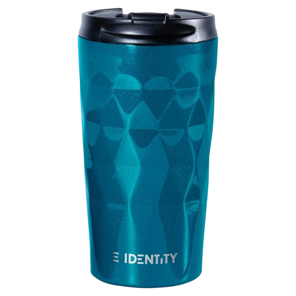 Thermos mug in matt turquoise for hot and cold drinks