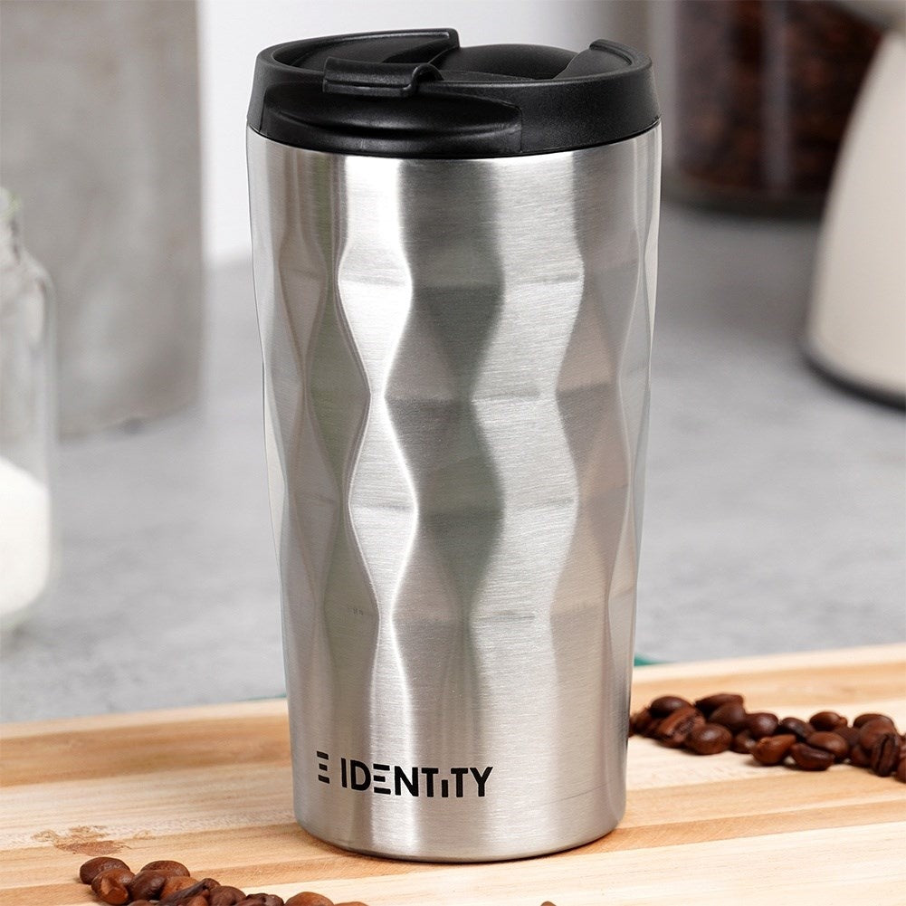 Thermos mug in matt turquoise for hot and cold drinks
