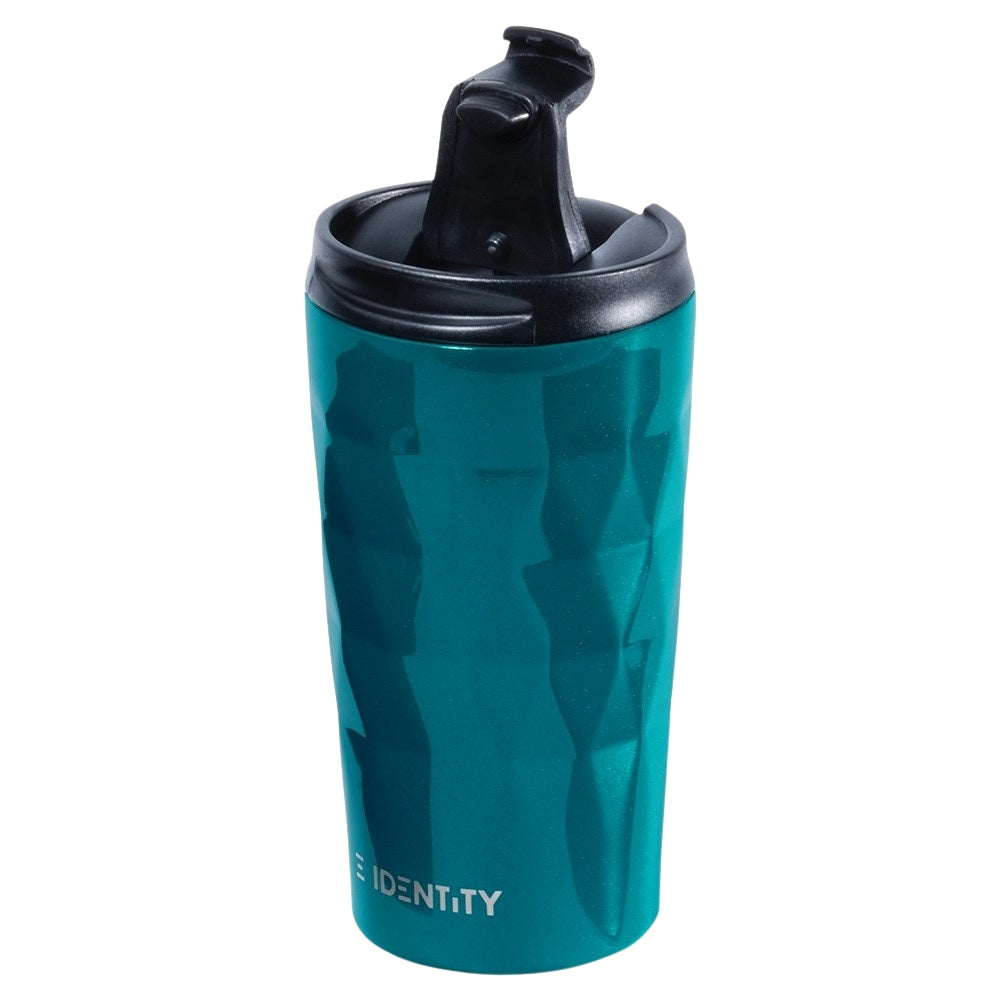 Thermos mug in matt turquoise for hot and cold drinks