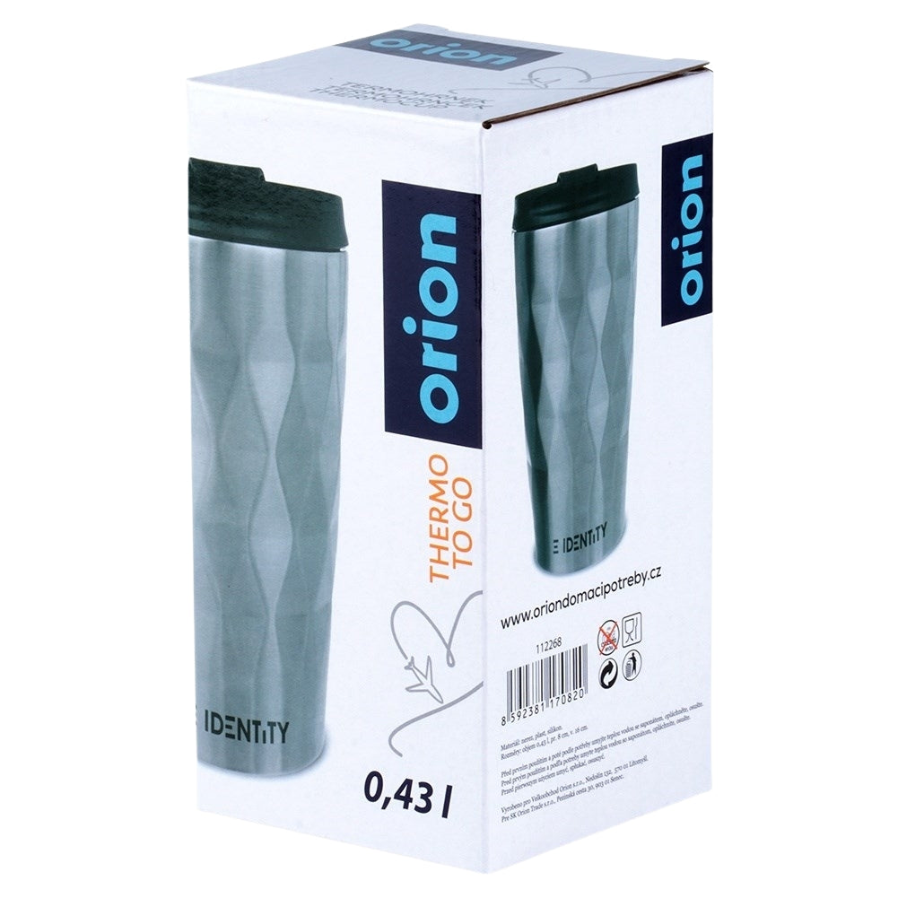 Thermos mug in matt turquoise for hot and cold drinks