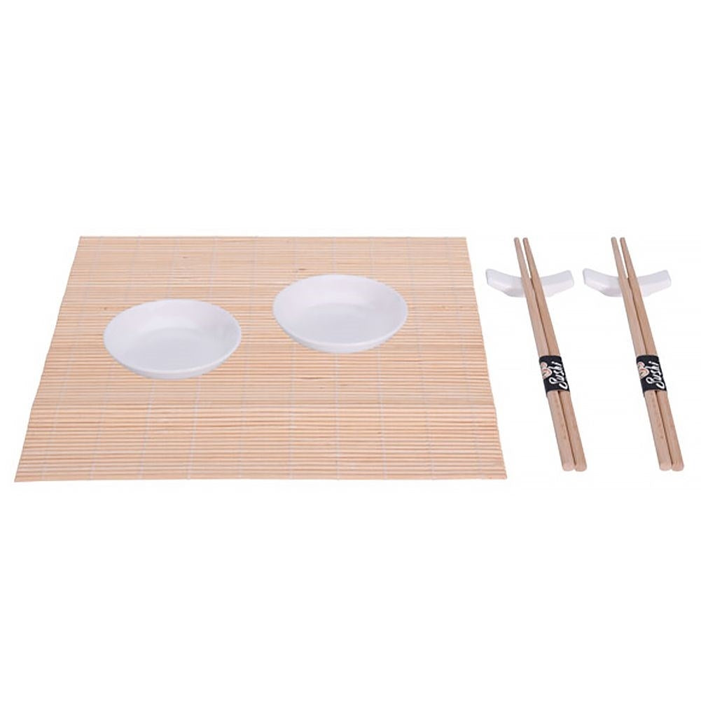 The sushi set for two with seven necessary accessories