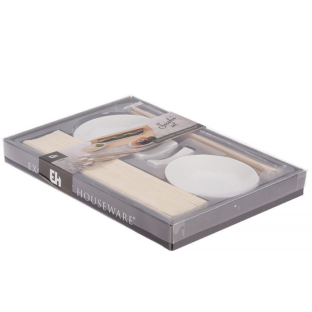 The sushi set for two with seven necessary accessories