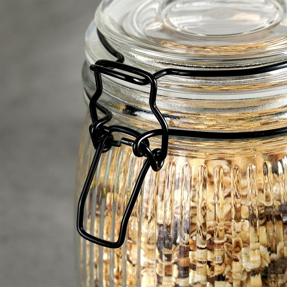 Thick Glass Jar with Patent Seal for Storage