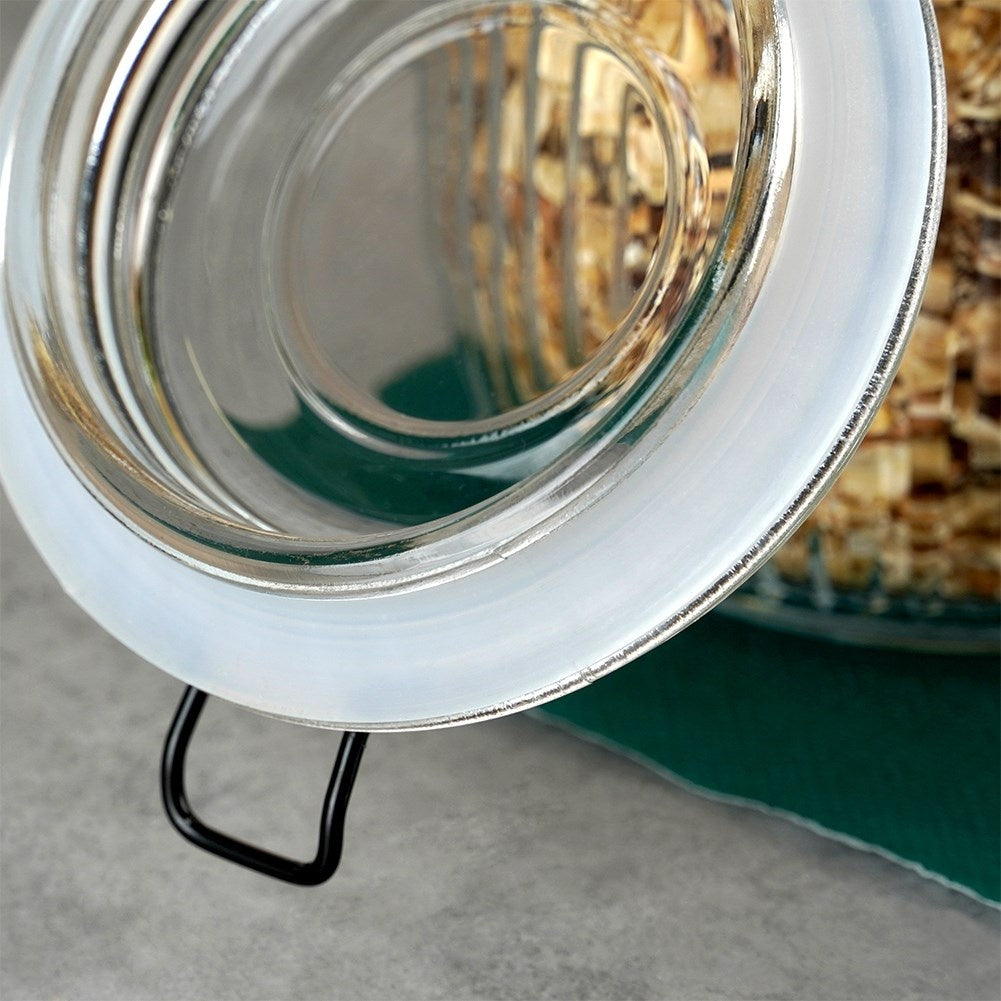 Thick Glass Jar with Patent Seal for Storage