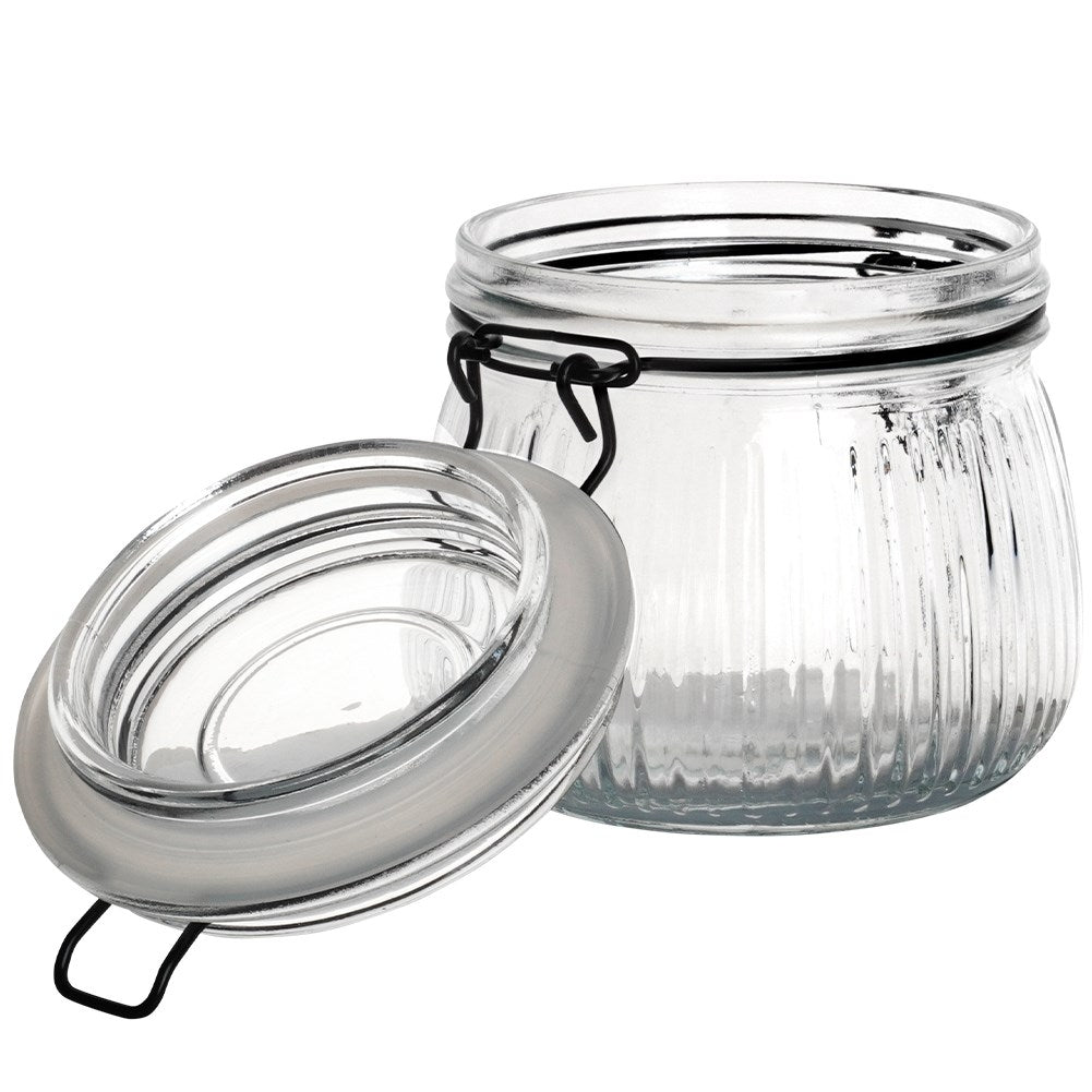 Thick Glass Jar with Patent Seal for Storage