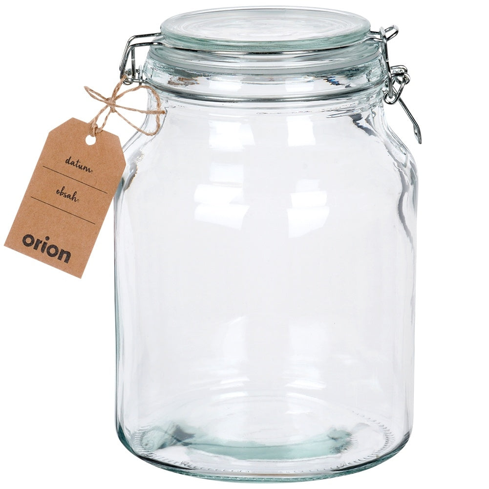 Thick Glass Jar with Rubber Seal and Patent Seal