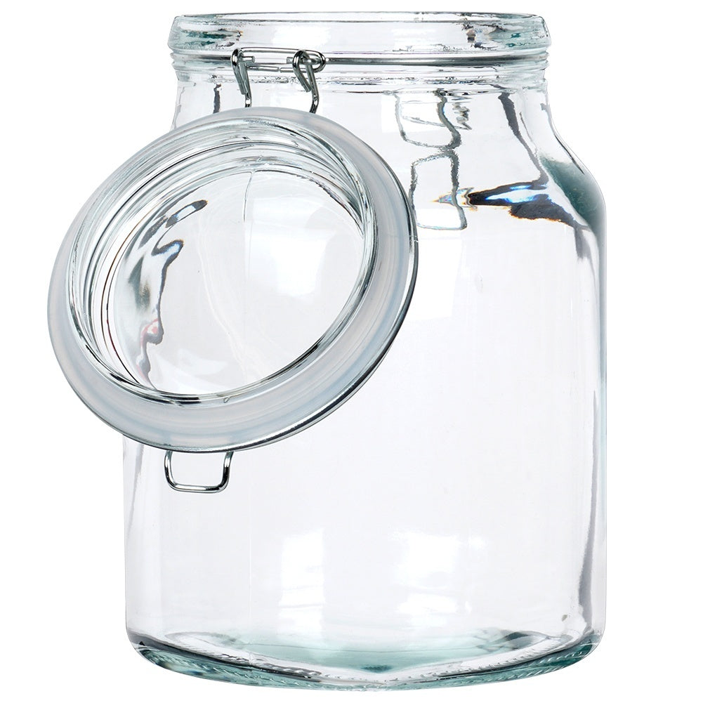Thick Glass Jar with Rubber Seal and Patent Seal