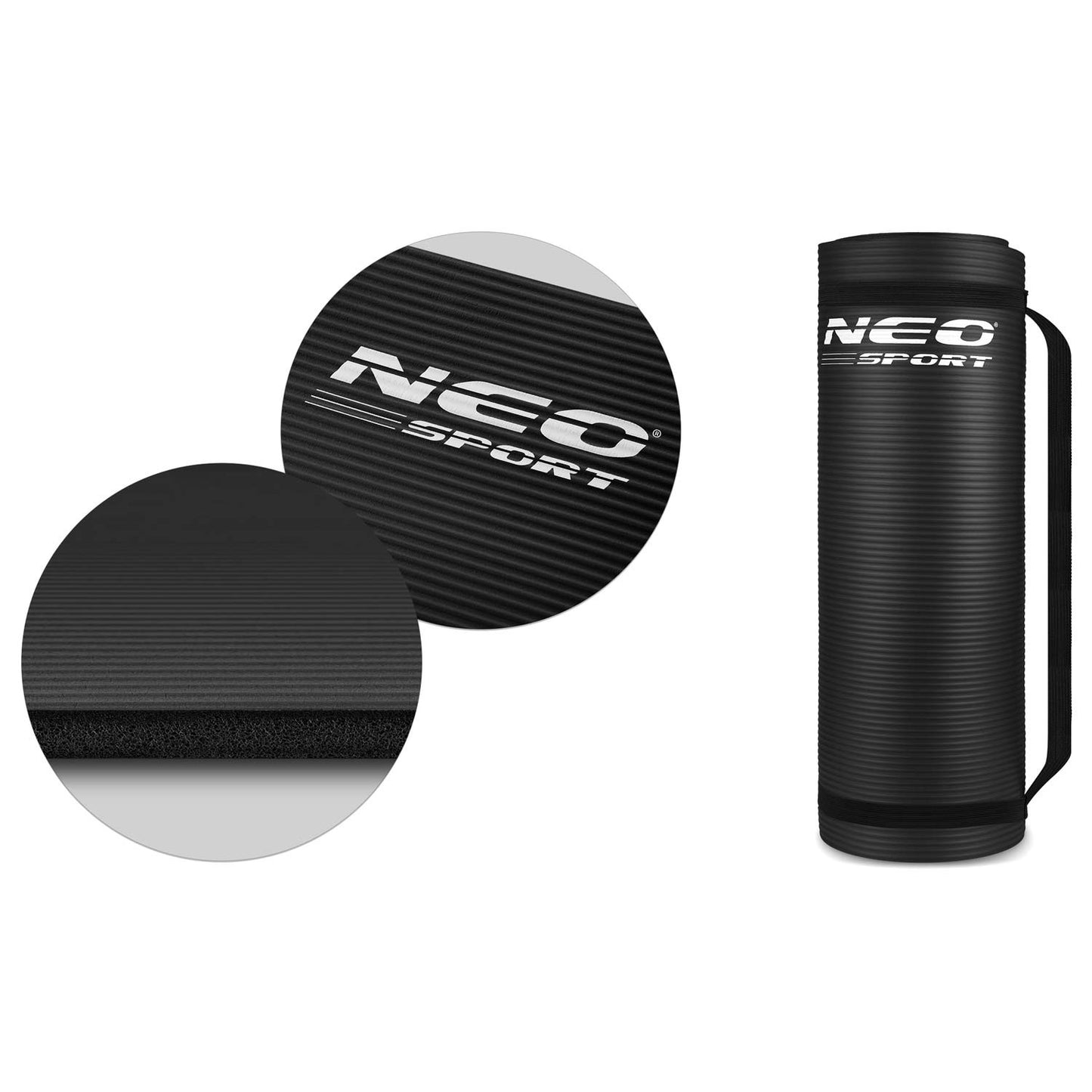Thick Training mat 183 x 60 cm Neo-Sport - Black (192300)