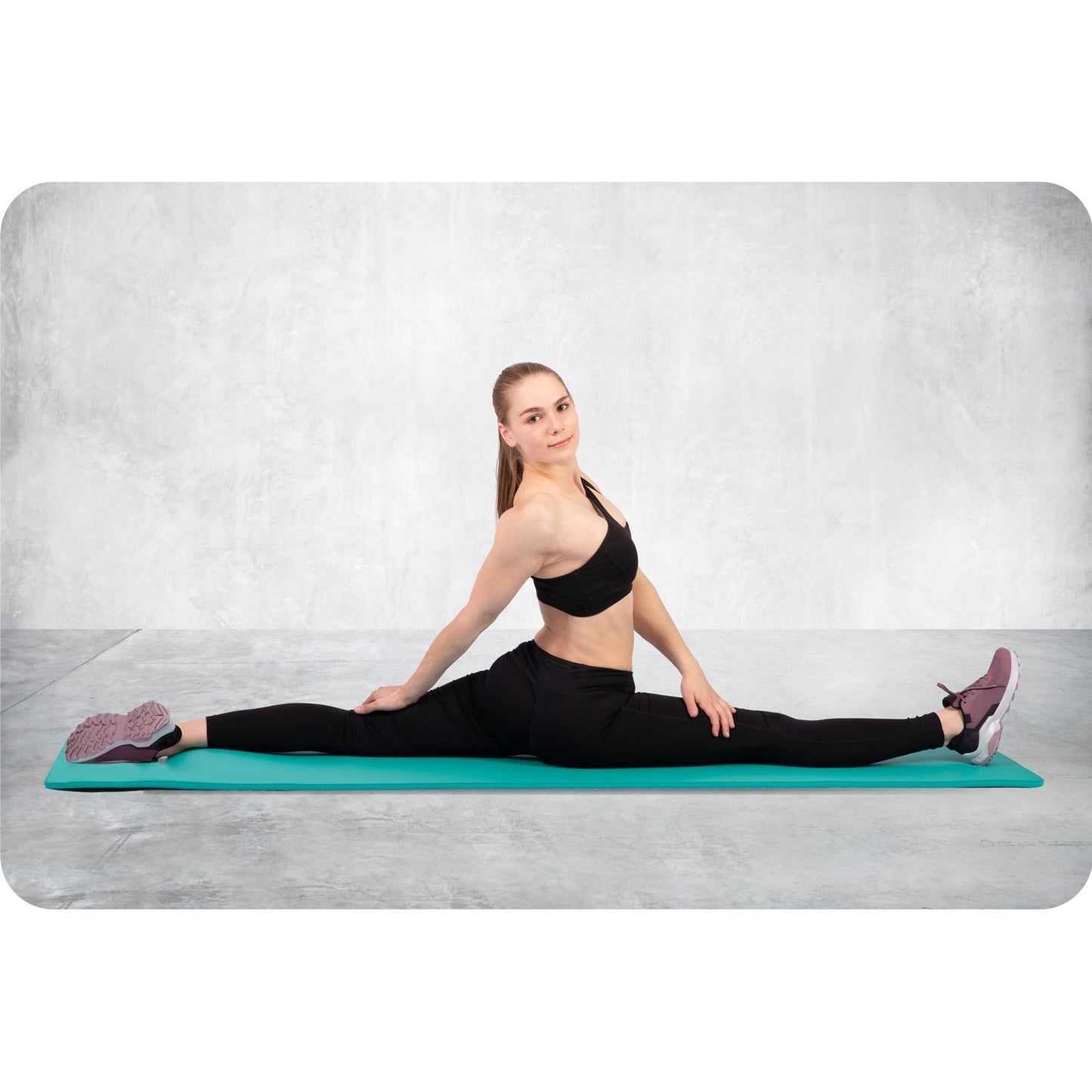 Thick exercise mat 183 x 60 cm Neo-Sport - 192301 turquoise