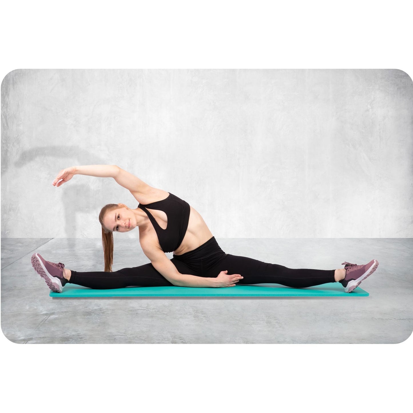 Thick exercise mat 183 x 60 cm Neo-Sport - 192301 turquoise