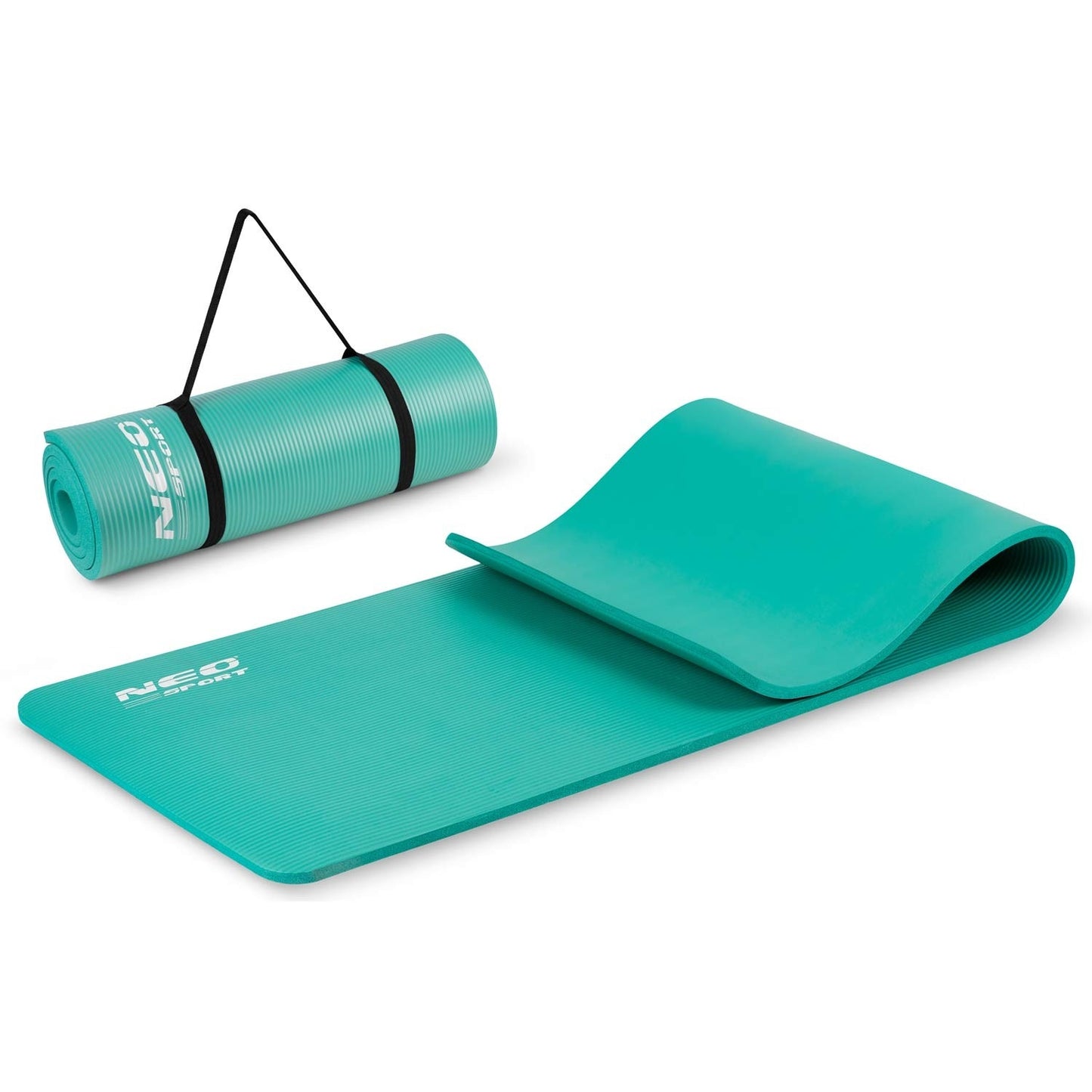 Thick exercise mat 183 x 60 cm Neo-Sport - 192301 turquoise