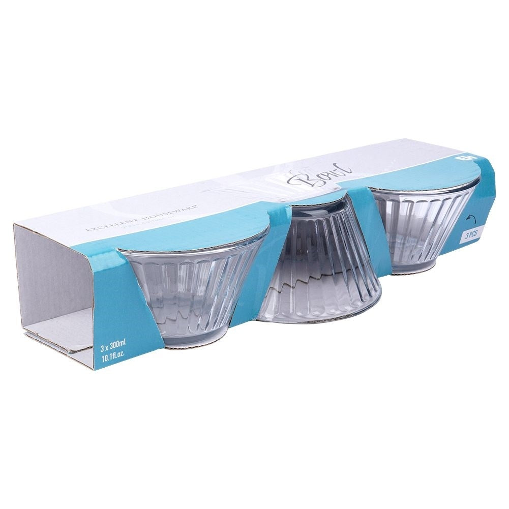 Three Ice Cream Bowls: Perfect for Salad, Snacks & Dessert