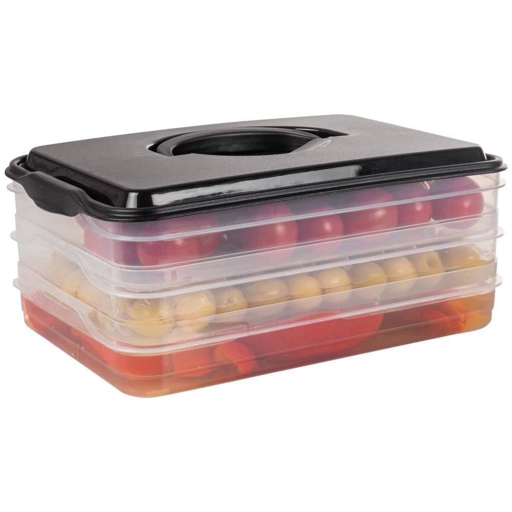 Three-Tier Food Storage - Meat, Cheese, Vegetables and More
