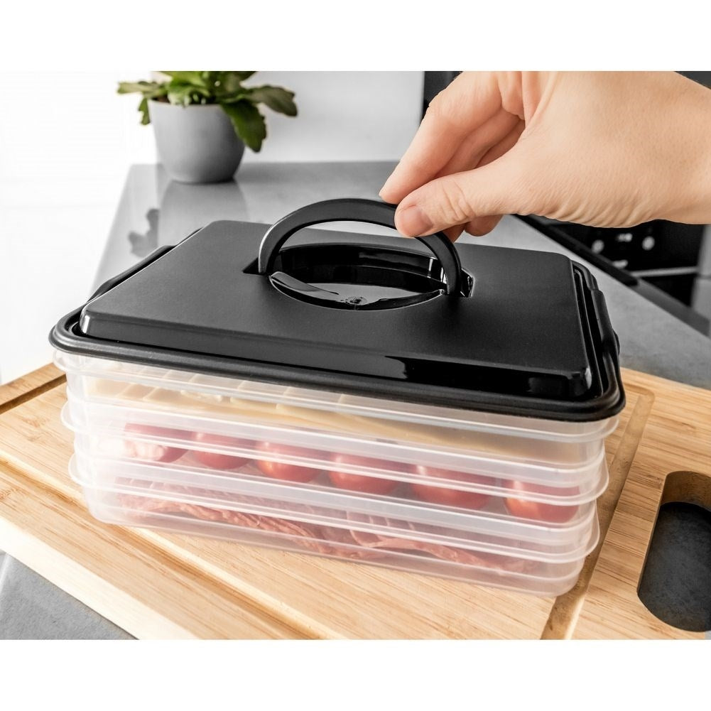 Three-Tier Food Storage - Meat, Cheese, Vegetables and More