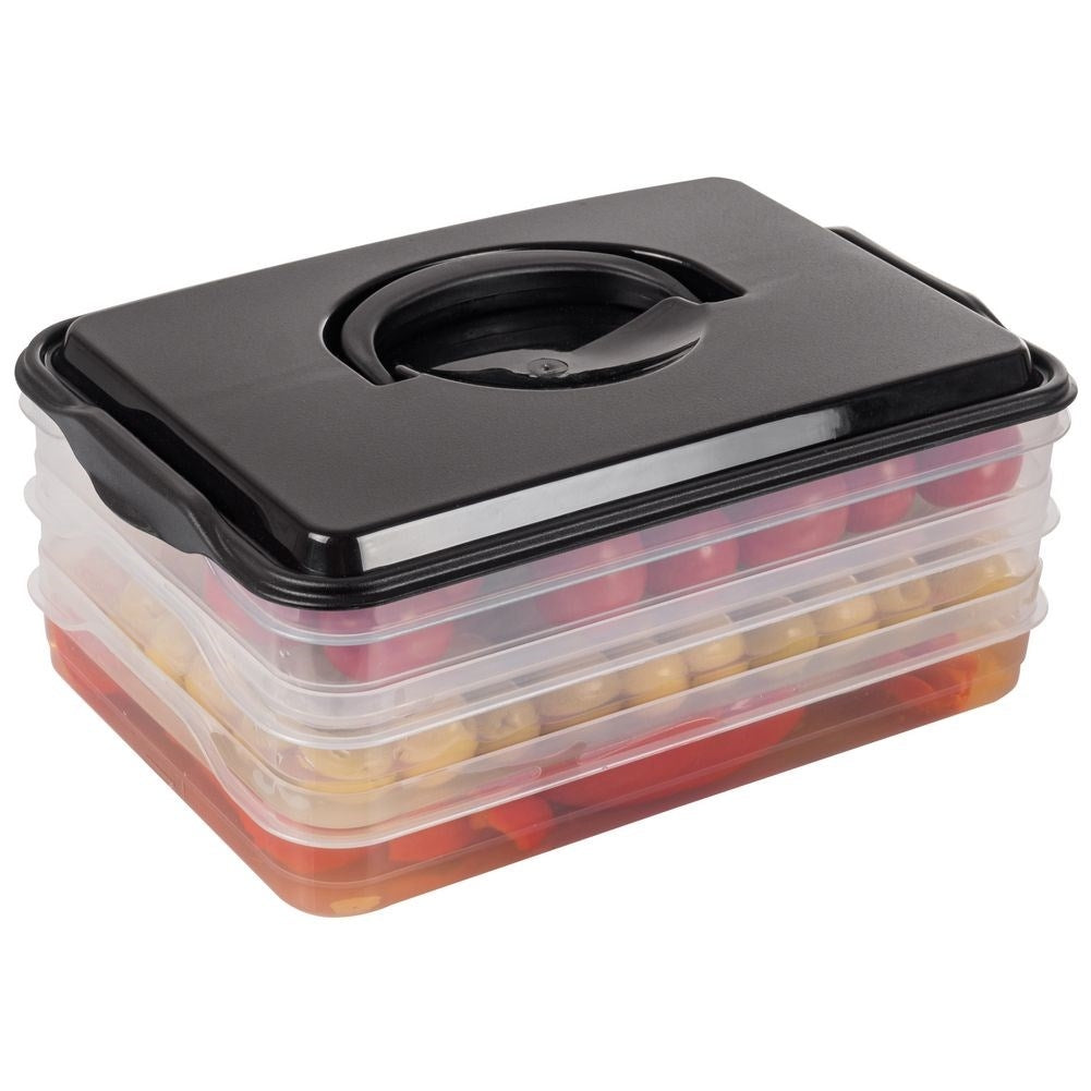 Three-Tier Food Storage - Meat, Cheese, Vegetables and More