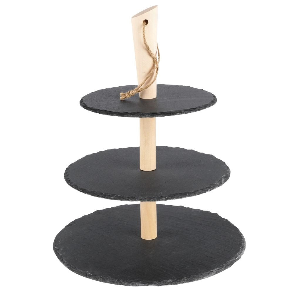 Three-Tier Stoneware: Elegant for desserts and appetizers